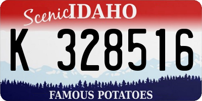 ID license plate K328516