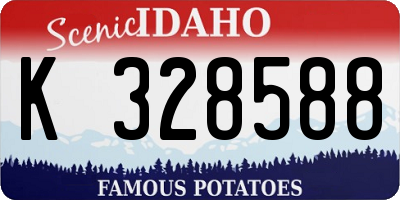ID license plate K328588