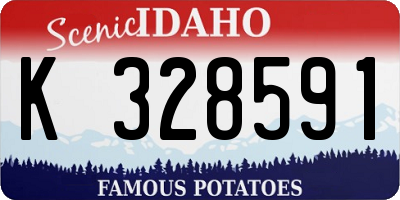 ID license plate K328591