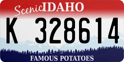 ID license plate K328614