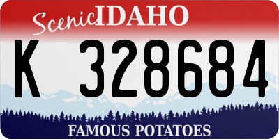 ID license plate K328684
