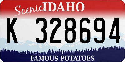 ID license plate K328694