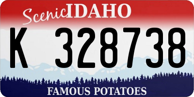 ID license plate K328738