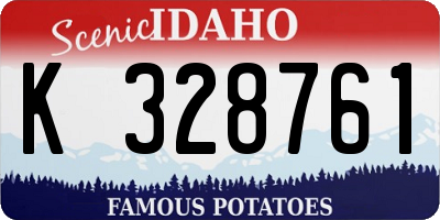 ID license plate K328761