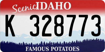 ID license plate K328773