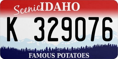 ID license plate K329076