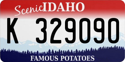 ID license plate K329090