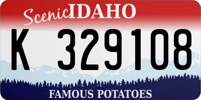 ID license plate K329108