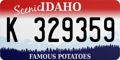 ID license plate K329359