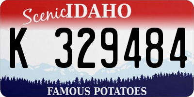 ID license plate K329484