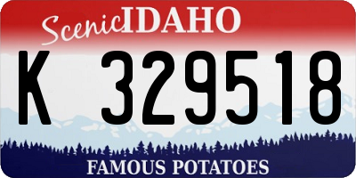 ID license plate K329518