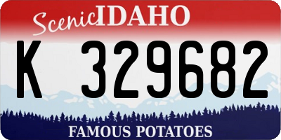 ID license plate K329682