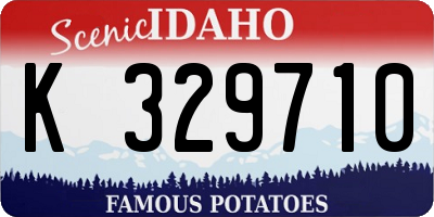 ID license plate K329710