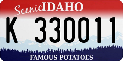ID license plate K330011