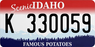 ID license plate K330059