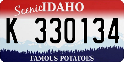 ID license plate K330134