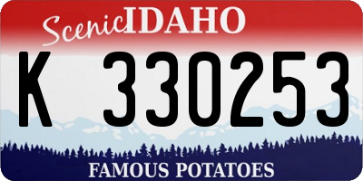 ID license plate K330253