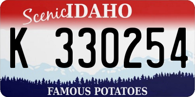 ID license plate K330254