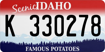 ID license plate K330278