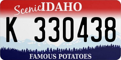 ID license plate K330438