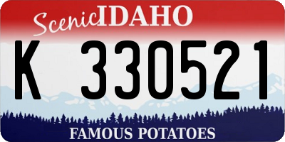 ID license plate K330521