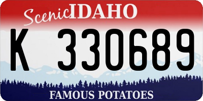 ID license plate K330689