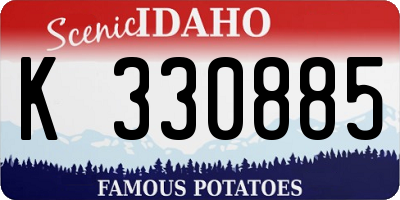 ID license plate K330885