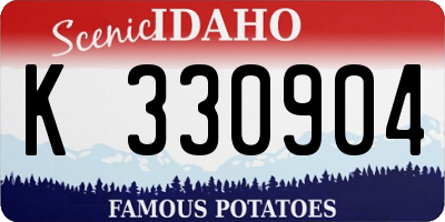 ID license plate K330904