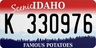 ID license plate K330976