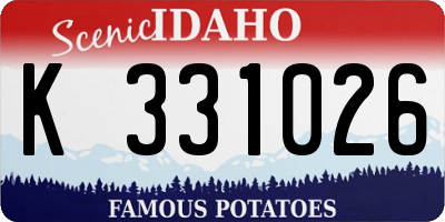 ID license plate K331026