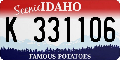 ID license plate K331106