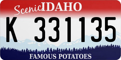 ID license plate K331135