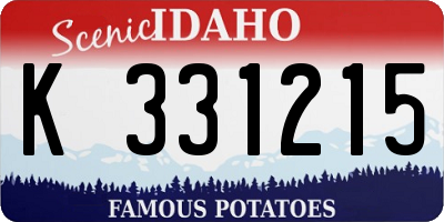 ID license plate K331215