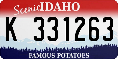 ID license plate K331263