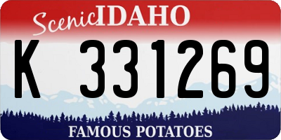 ID license plate K331269