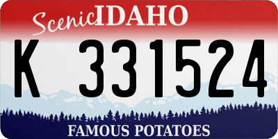 ID license plate K331524