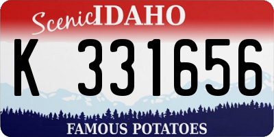 ID license plate K331656