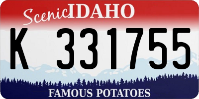 ID license plate K331755