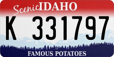 ID license plate K331797