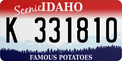 ID license plate K331810