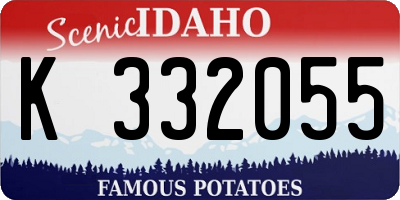 ID license plate K332055