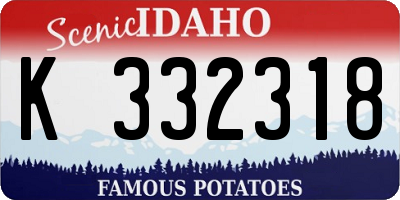 ID license plate K332318