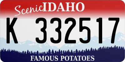 ID license plate K332517