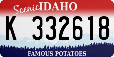 ID license plate K332618