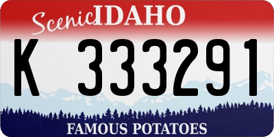ID license plate K333291