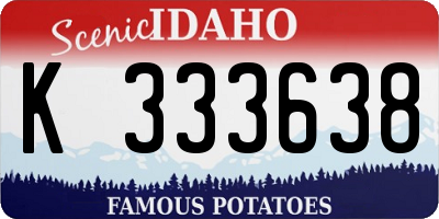 ID license plate K333638