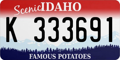 ID license plate K333691
