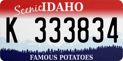 ID license plate K333834