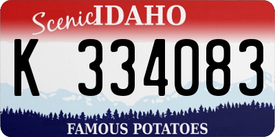 ID license plate K334083