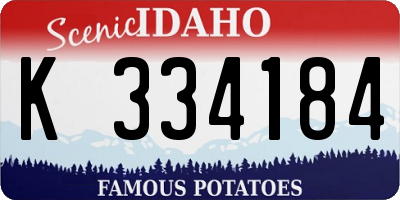 ID license plate K334184